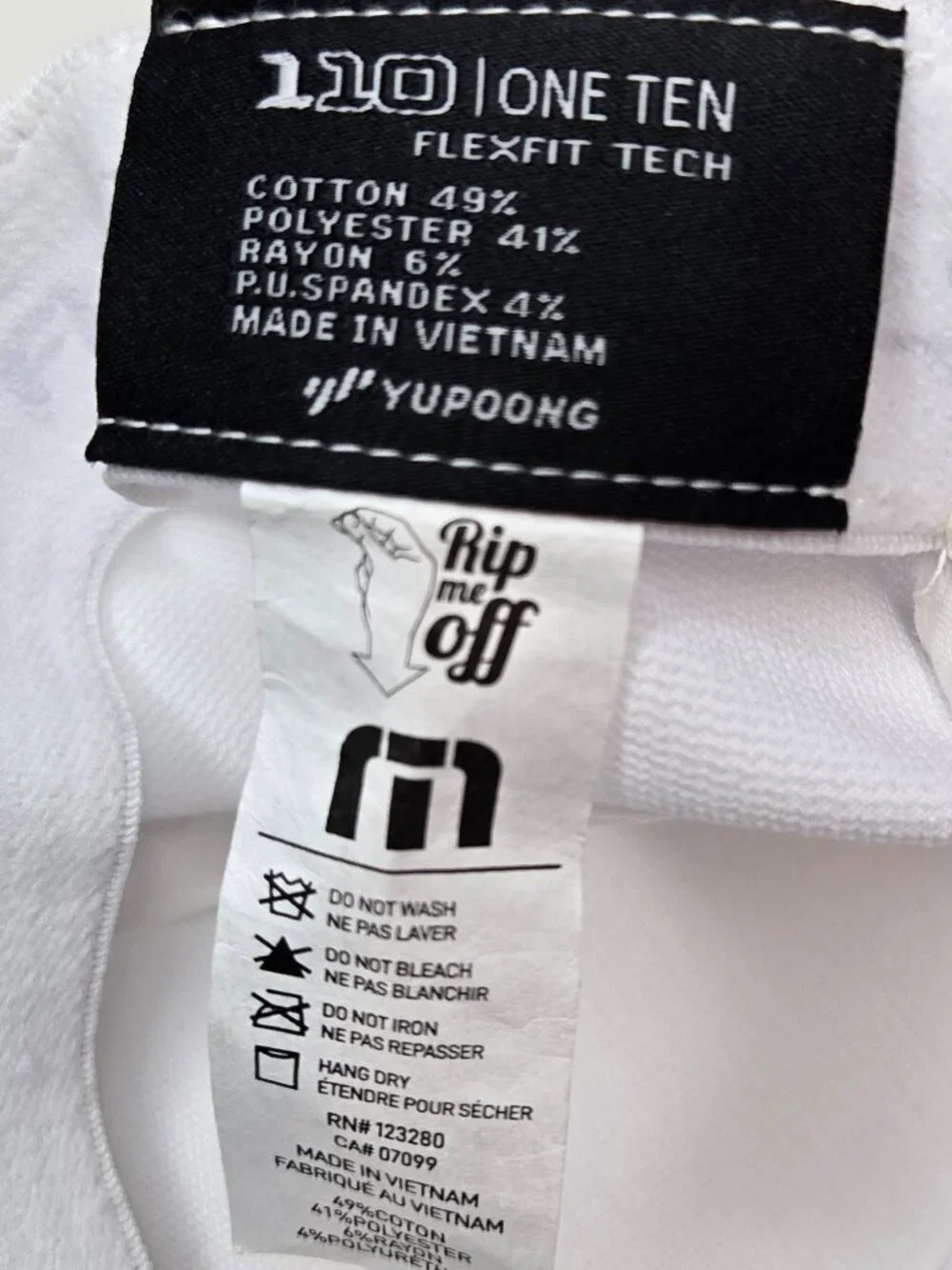 Travis Mathew One Ten Flexfit Tech Snapback Golf Cap Unisex Grey White OS